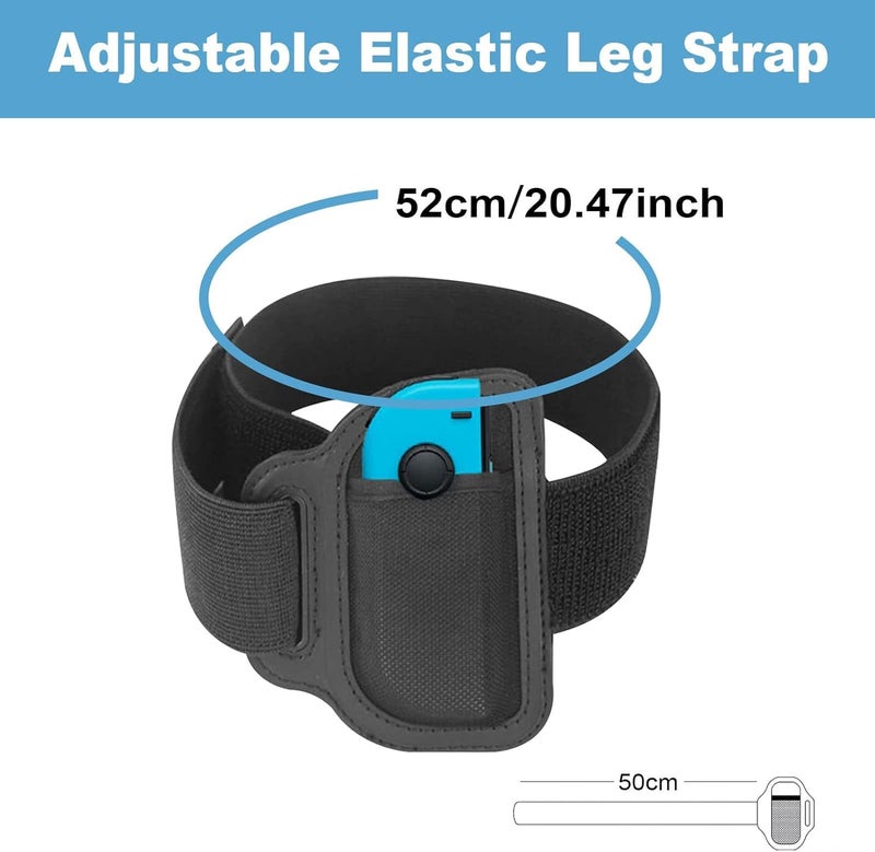 JoyHood Leg Strap for Switch/Switch OLED Joy-Con Controller, Game Accessories Compatible with Switch Sports Play Soccer/Ring Fit Adventure, Adjustable Elastic Switch Leg Straps - Image 5